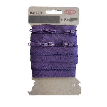 Opry Reißverschluss 3m - Vintage Purple
