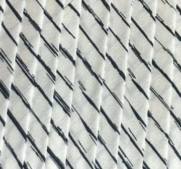 Oaki Doki Baumwolle Schrägband - Stripes White - 2m