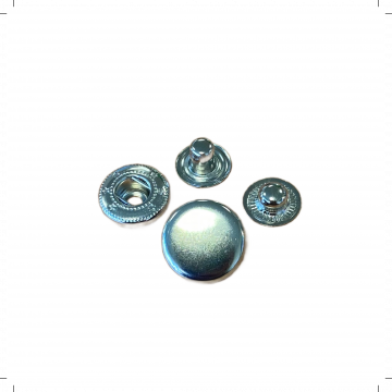 Metall-Druckknopf 15mm-Silver