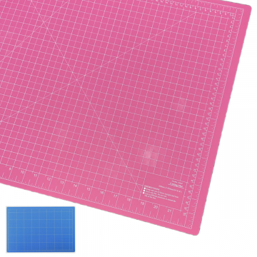 Schneidematte 45x60cm Blau/Rosa