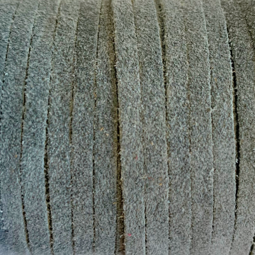 Veloursleder Kordel 3mm - Dusty Grey