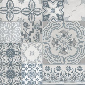 Tafelzeil - Portugese Tegeltjes Grijs