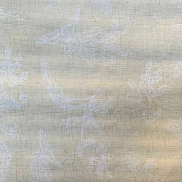 Tafelzeil - White Flower on Beige