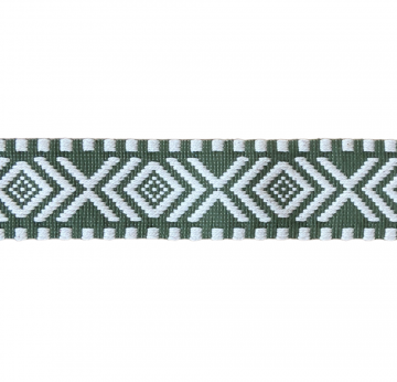 Taschenband Olive / Creme - 40 mm