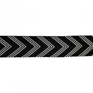 Taschenriemen - Arrow Stripes Black