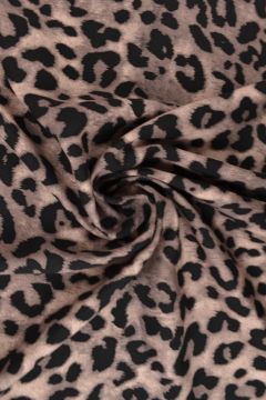 Viskose - Leopard on Taupe