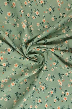 Lovely Flower on Vintage Green