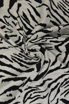Viskose - Zebra on White