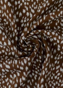 Viscose - White Stains on Brown