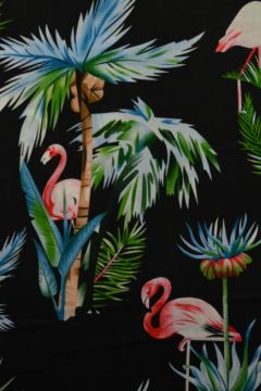 Flamingo in Paradise - Black