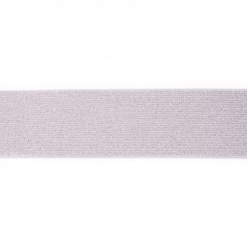Glitzer Gummiband - Lavender/Silver - 35 mm