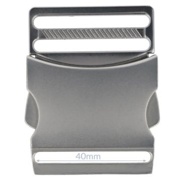Opry Steckschnalle - Mat Silver - 40mm