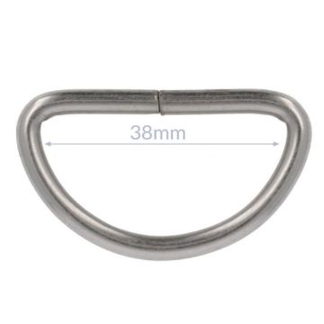 Opry D-Ringe - Mat Silver - 38mm