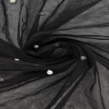 Mesh Pearls - Schwarz - 03