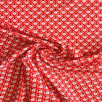 Lycra - Flowers and Leaves on Bright Fuchsia