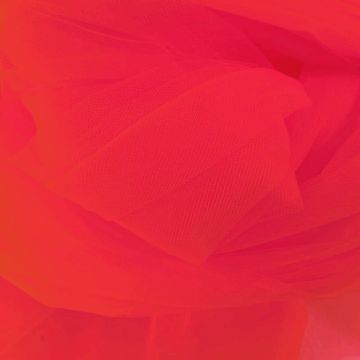 Brandvertragende Tule - 280cm - Red