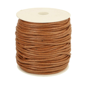 Wax Koord 4 mm - Cognac