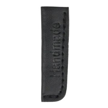 Leren koordeinden handmade - Klein Zwart