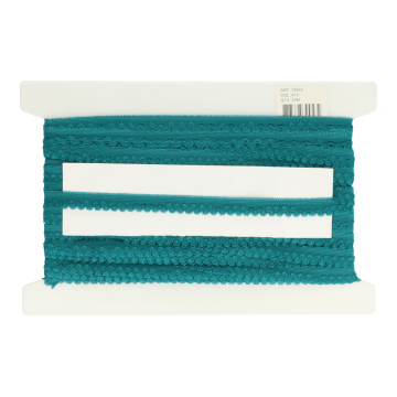Dessous - Spitzenband Elastisch - 15mm - Dark Petrol Green