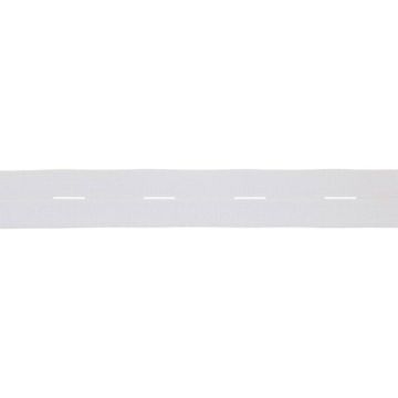 Knoopsgatenelastiek 19mm - Wit