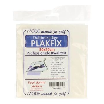 Plakfix doppelseitig aufbügelbar - Fein - 50x50cm