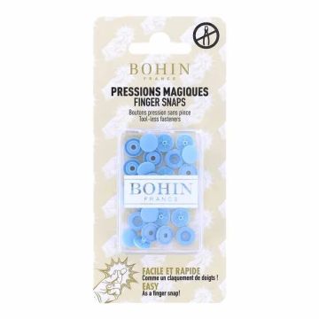 Bohin Magischer Druckknopf - 9mm - Light Blue