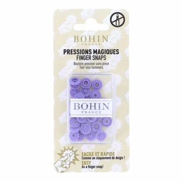 Bohin Magischer Druckknopf - 9mm - Lilac