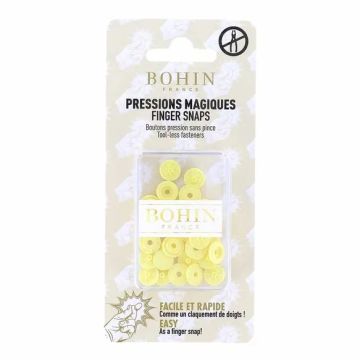 Bohin Magischer Druckknopf - 9mm - Light Yellow