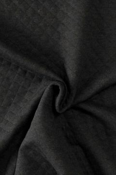 Jacquard Jersey - Karo – Anthrazit