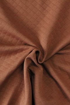 Jacquard Jersey - Karo - Hellrost