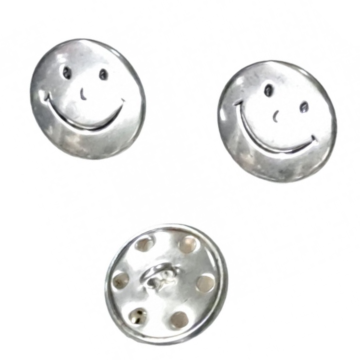 Knöpf - Smiley Silver - 22mm