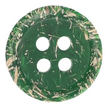 Knoop Milward - 4-gaats kokos donkergroen 8 stuks - 15mm