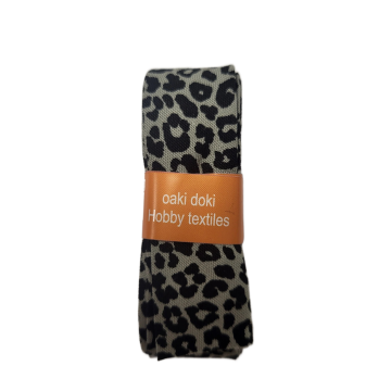 Schrägband - Leopard Soft Kakhi - 2m