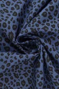Chambray Leopard - Deep Blue