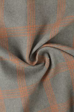 Flanell - Karostoff Mousse Grey/Ocher