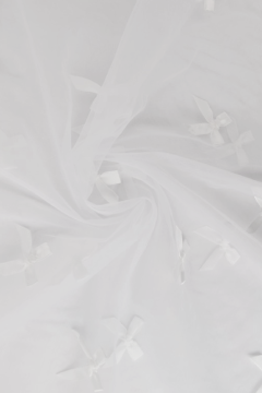 Mesh - Bow Tie - White