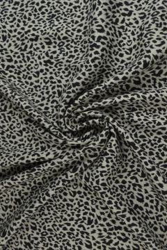Viscose - Cheetah on Grey