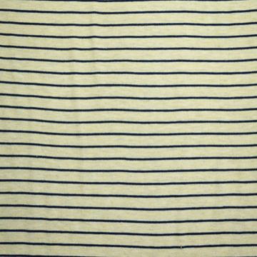 Viskose Jersey - Stripes Small Beige/ Navy