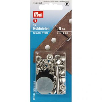 Prym Hohlnieten Ø 9mm -Silber