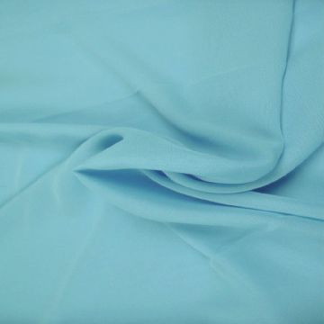 Chiffon Aqua Blau