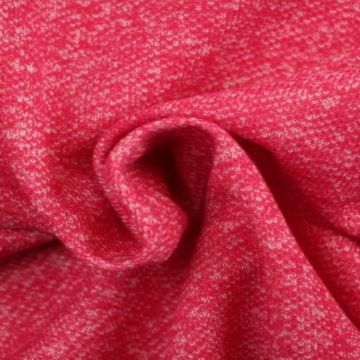 Sweatshirtstoff Melange Coral Pink