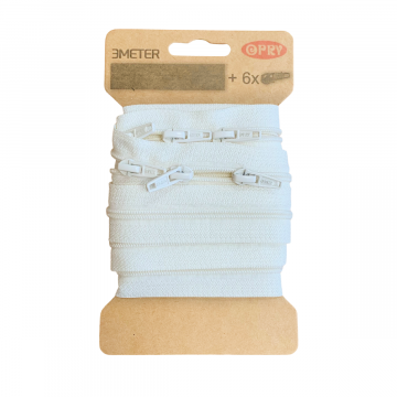 Opry Reißverschluss 3m -  Off White
