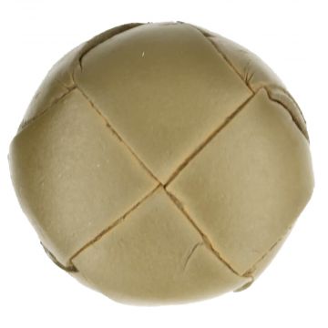 Knöpf Kunstleder - Olive - 33.75mm
