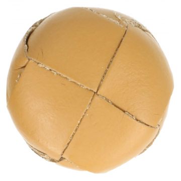 Knöpf Kunstleder - Dark Camel - 33.75mm
