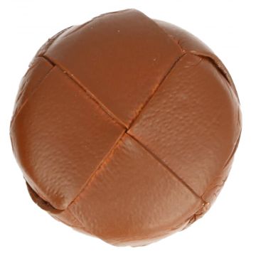 Knöpf Kunstleder - Brown - 33.75mm