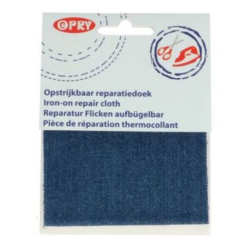 Reparatiedoek Jeans Midden Blauw