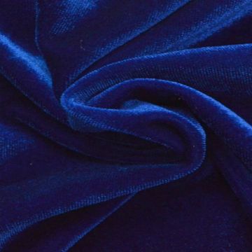 Lycra Samt - Kobaltblau