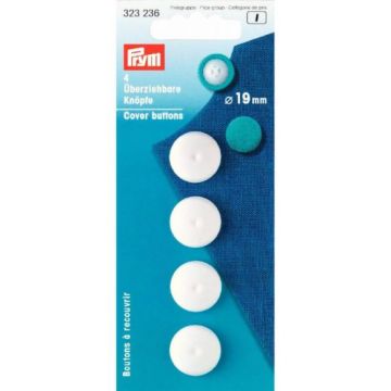 Prym Überziehbare Knöpfe Kunststoff - 19 mm