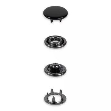 Prym - Gekleurde Jersey drukknopen 12mm - Black