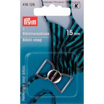 Prym Bikini/Gürtelverschluss Silber Haken - 15mm